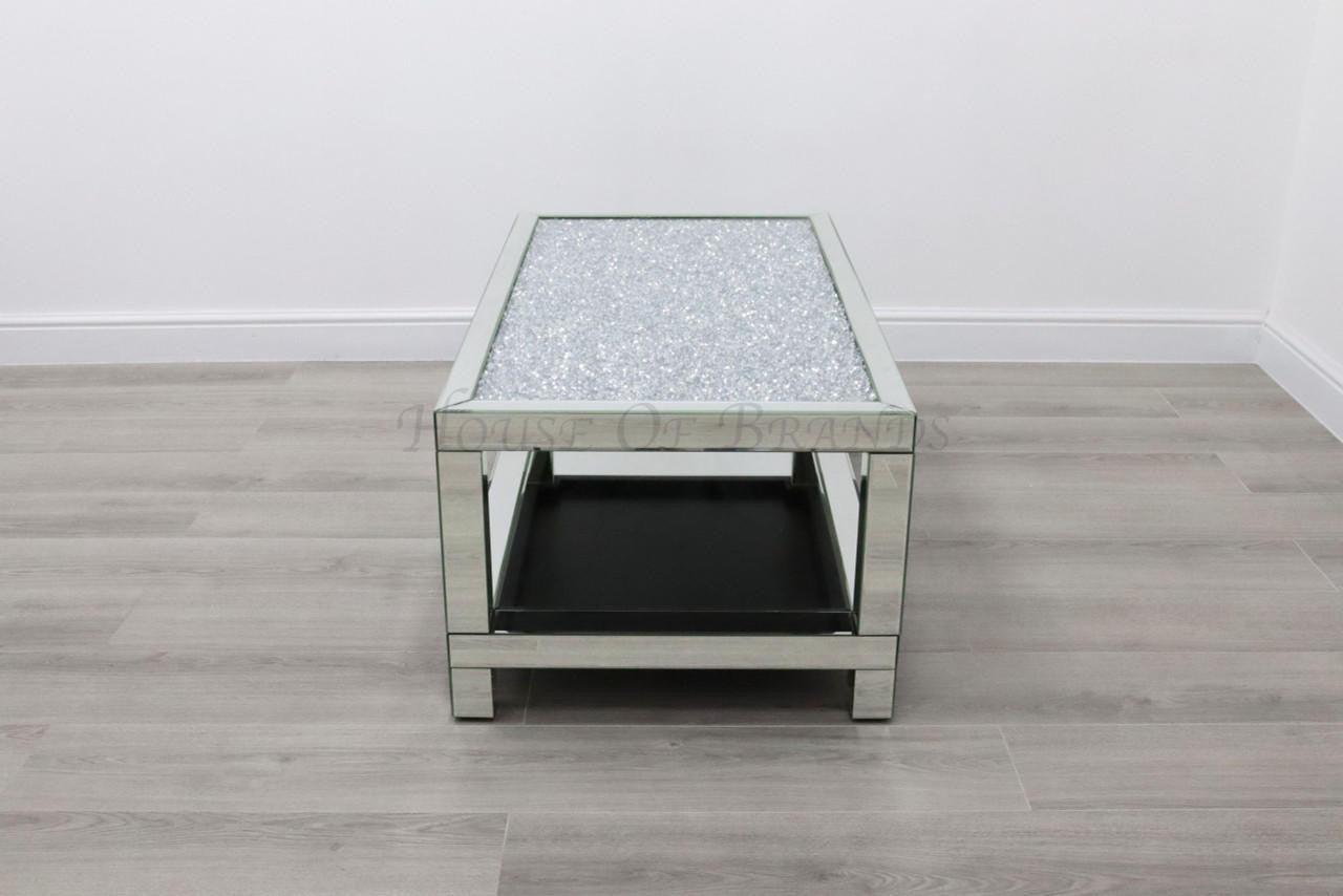 House Of Brands Maisse 2-Tier Crushed Diamond Coffee Table