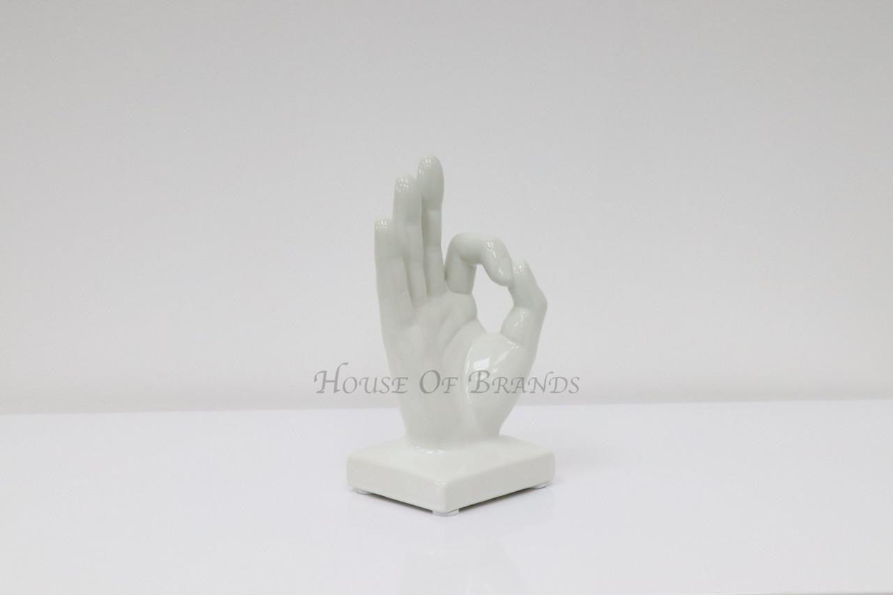 House Of Brands Small OK Hand -White