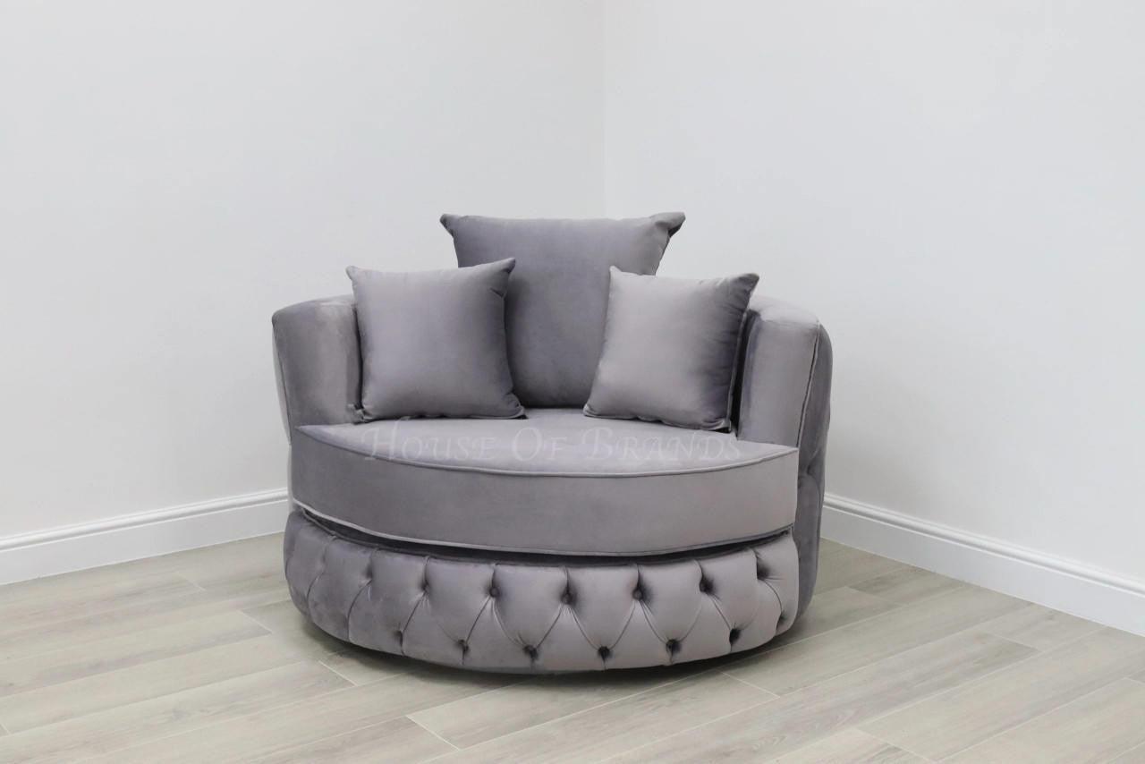 House Of Brands Fully Upholstered Swivel Chair